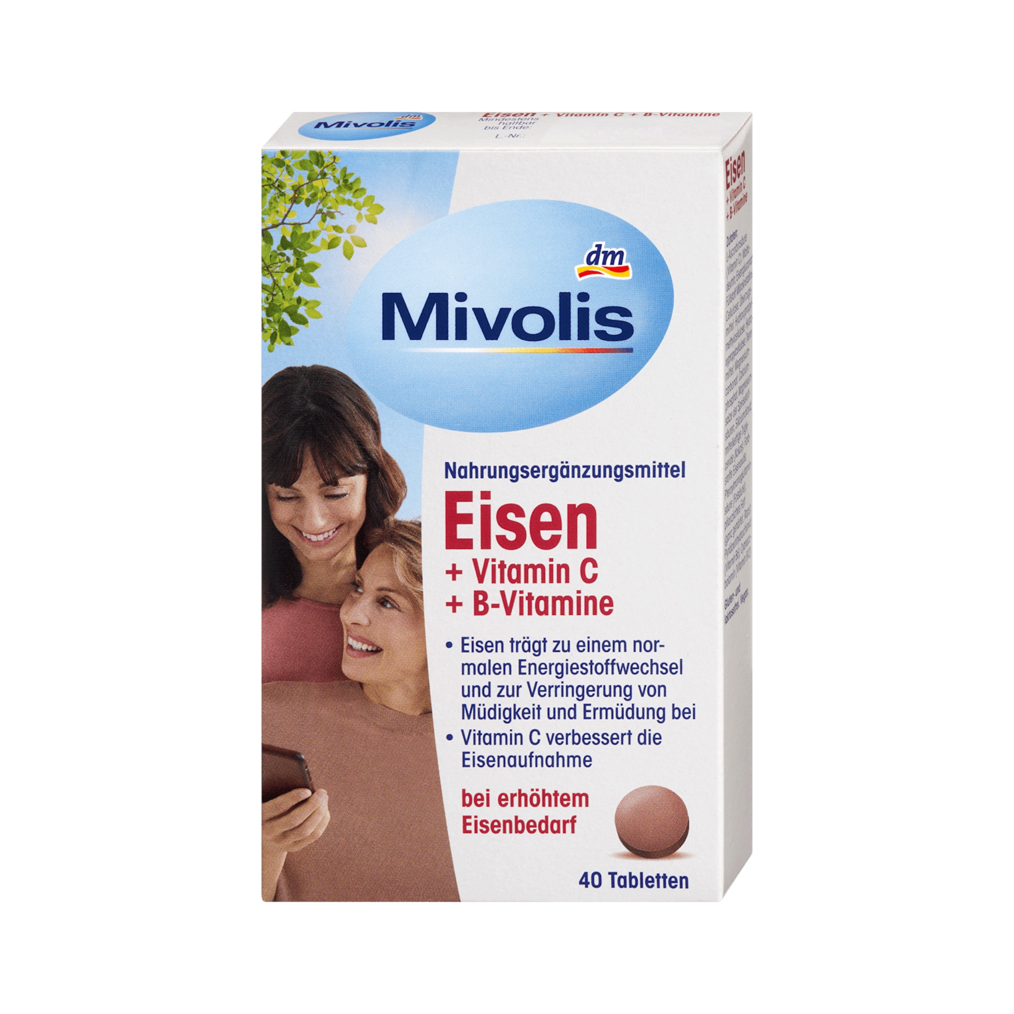 مکمل آهن + ویتامین C + ویتامین های گروه B از میولیس | Mivolis