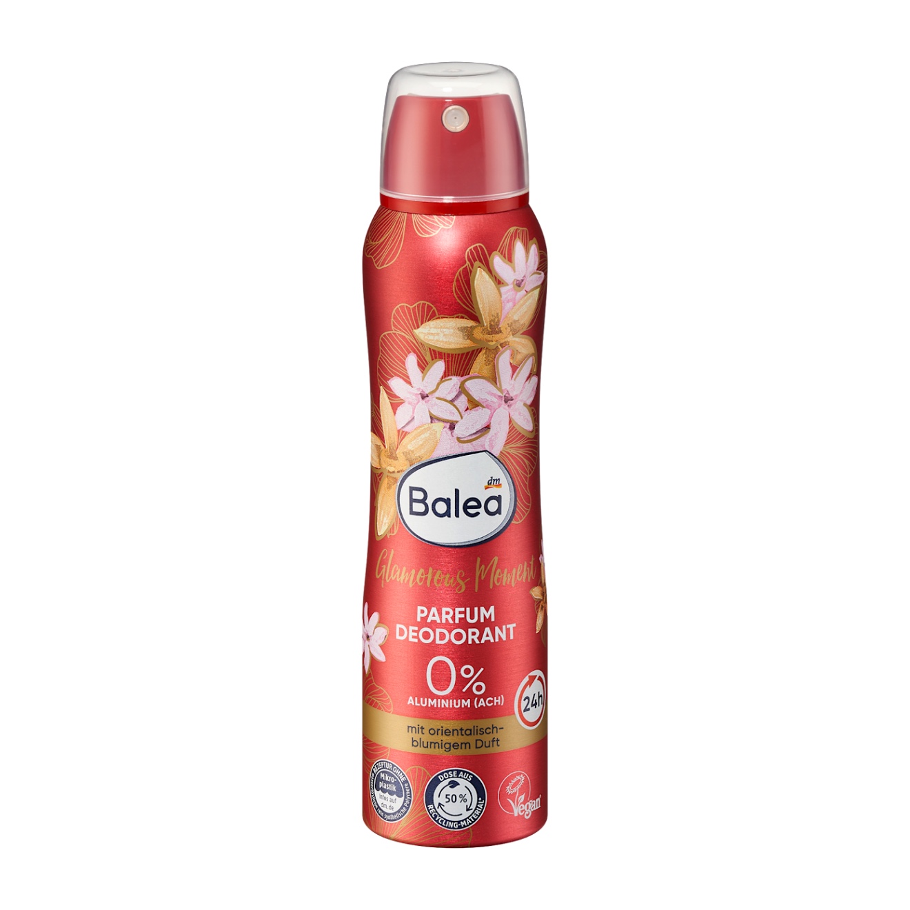 اسپری دئودورانت بانوان الگوبرداری از عطر باکارت رژ Balea Glamorous Moment